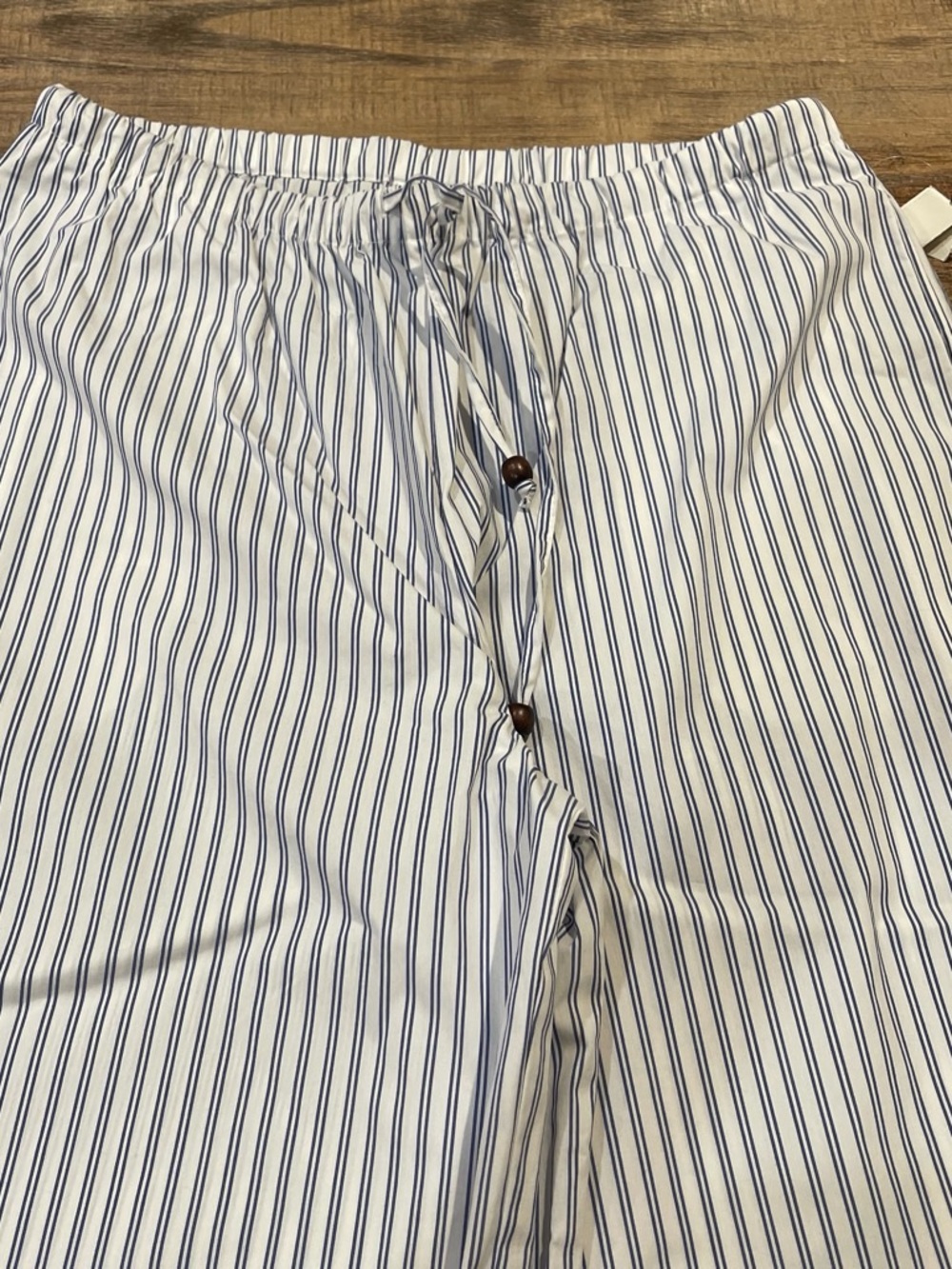 Christian Lacroix White Shirt with Blue Pinstripes